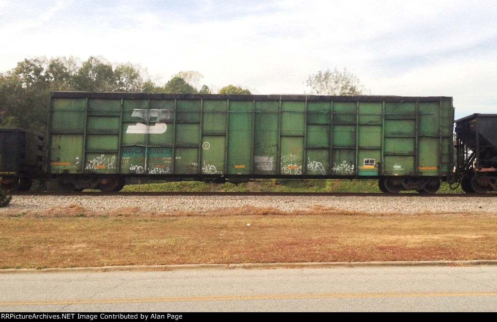 Former BN gondola MWCX 10003;